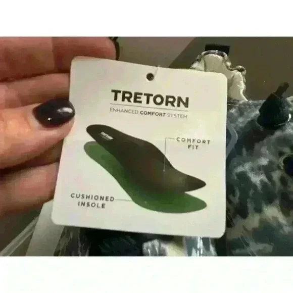 TRETORN Women's Meg Slip On Sneakers in Shibori Navy Size 8.5 New! - Picture 9 of 10